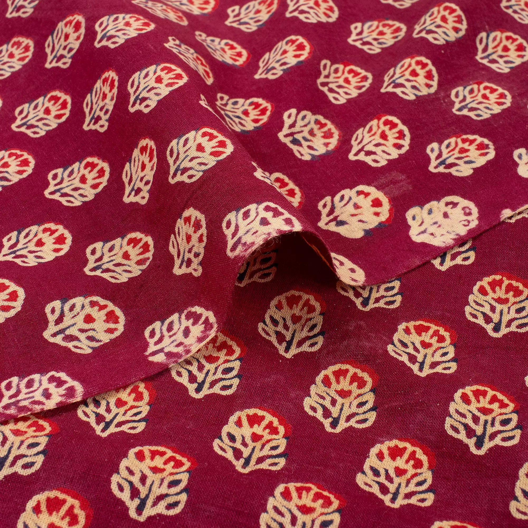 Premium Quality Ajrakh Printed Fabric