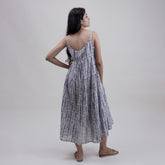 Premium Quality Natural Tie Dye Cotton Midi Dress