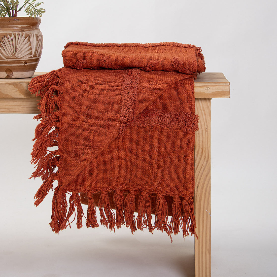 Premium Solid Hand Dyed Cotton solid Throws