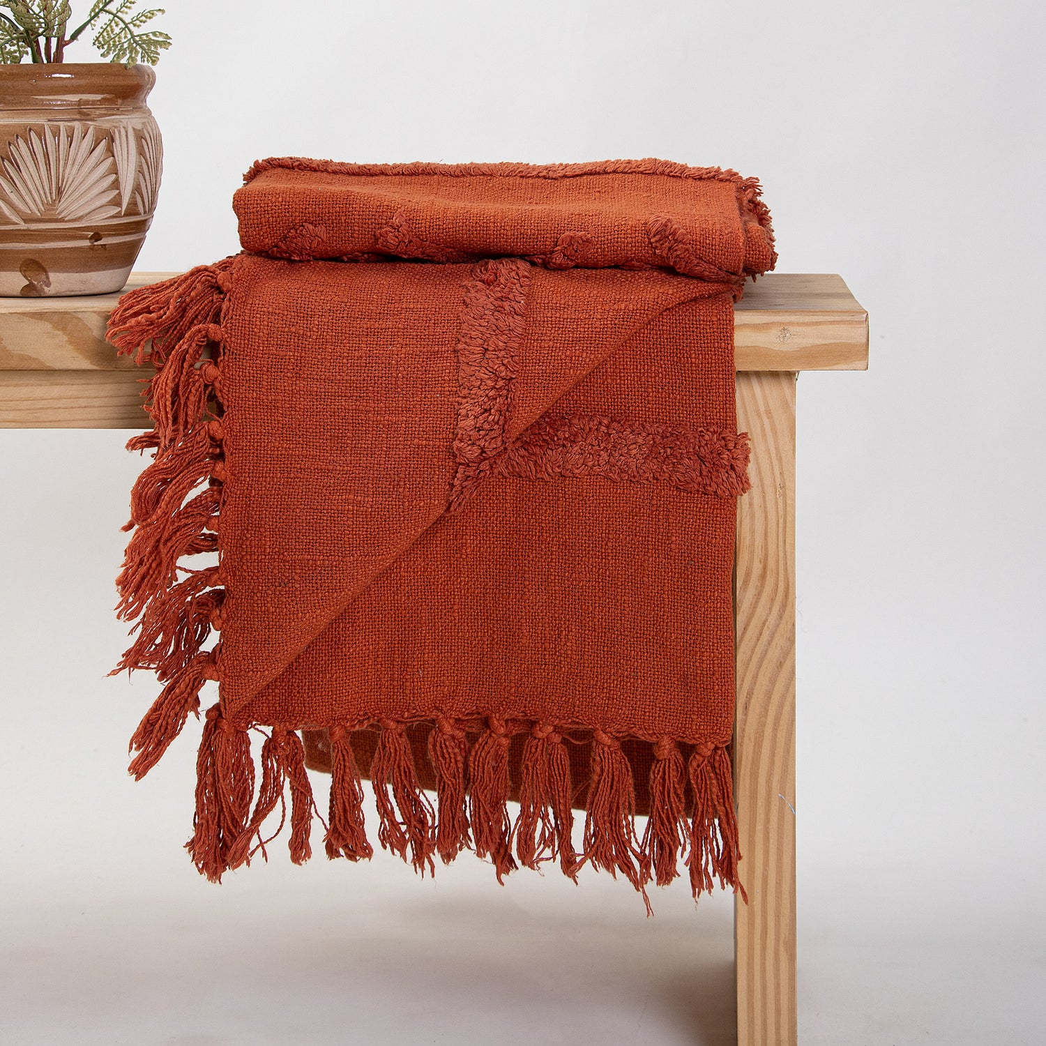 Premium Solid Hand Dyed Cotton solid Throws
