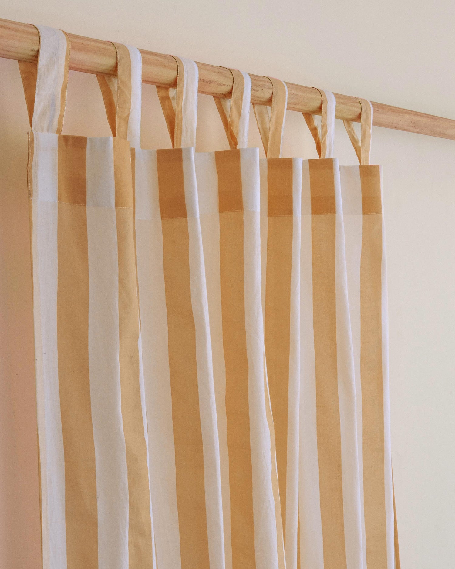 Premium Striped Block Print Decorative Curtains