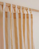 Premium Striped Block Print Decorative Curtains