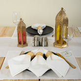 Premium White Indian Cotton Table Runner