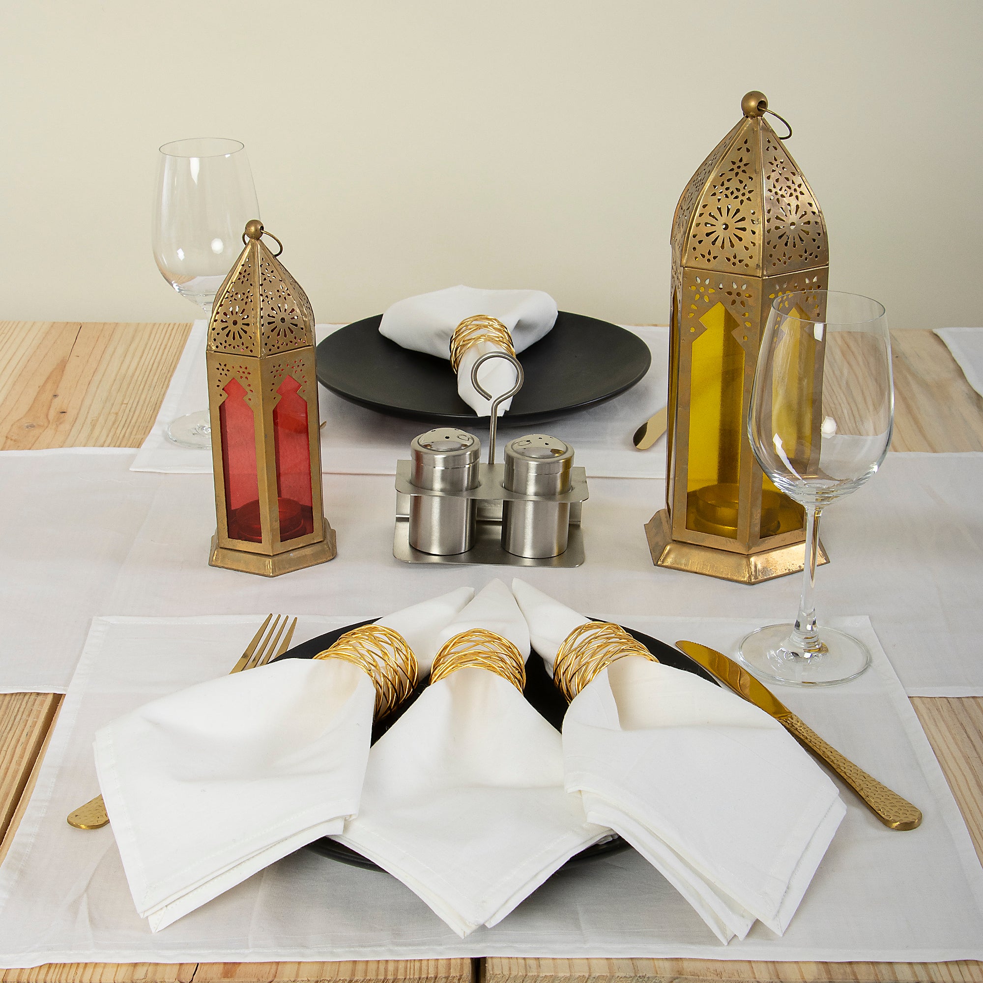 Premium White Indian Cotton Table Runner