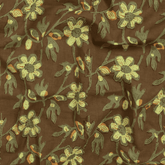 Premium Yellow Hand Block Printed Cotton Dabu Fabric