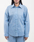 Printed Summer Co-Ord Set Sky Blue for Women, Pyjama, Short, Shirt