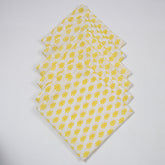 Pure Cotton Booti Hand Block Printed Cloth Napkin