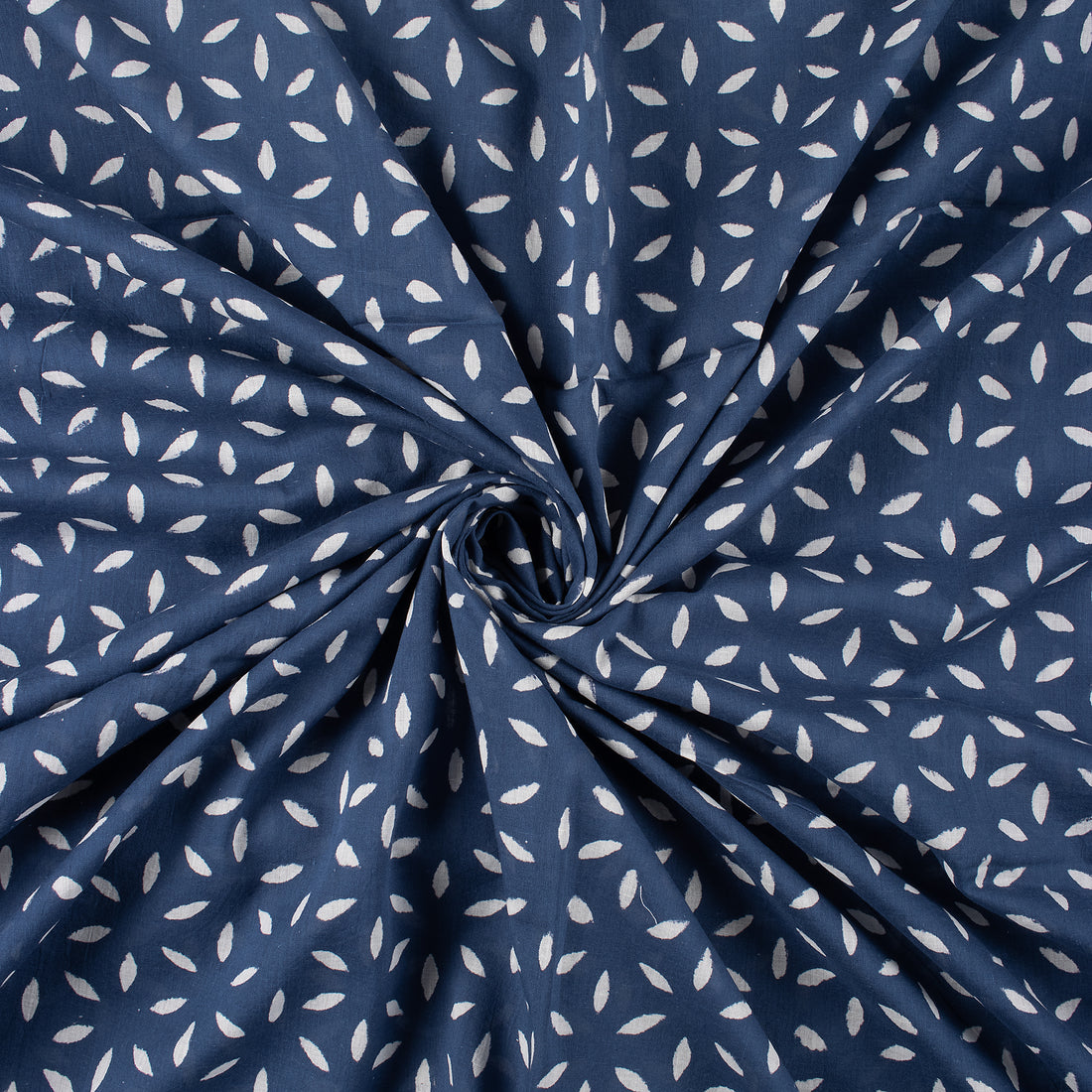 Pure Cotton Hand Block Printed Discharge Fabric