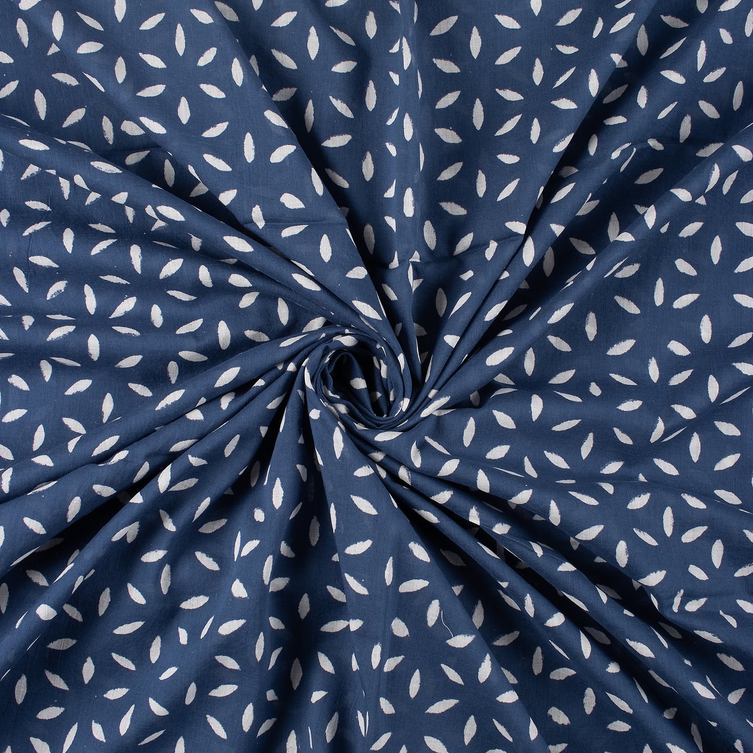 Pure Cotton Hand Block Printed Discharge Fabric