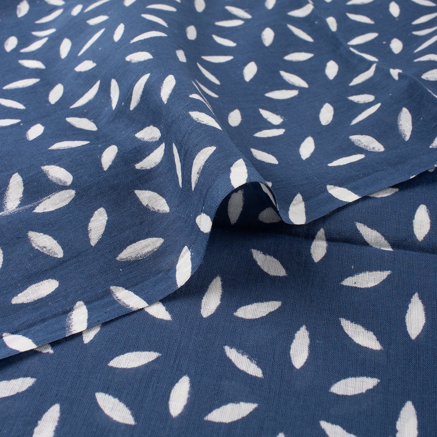 Pure Cotton Hand Block Printed Discharge Fabric