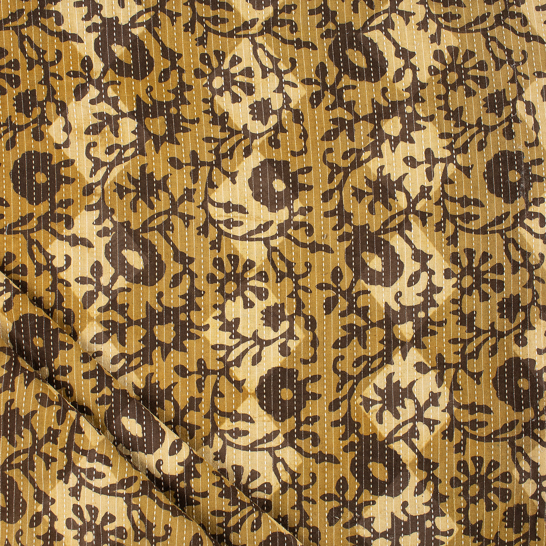 Pure Cotton Hand Printed Dabu Kantha Fabric