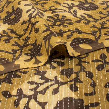 Pure Cotton Hand Printed Dabu Kantha Fabric