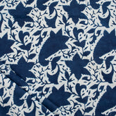 Pure Cotton Hand Printed Indigo Fabric