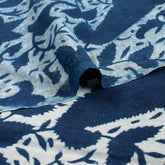 Pure Cotton Hand Printed Indigo Fabric