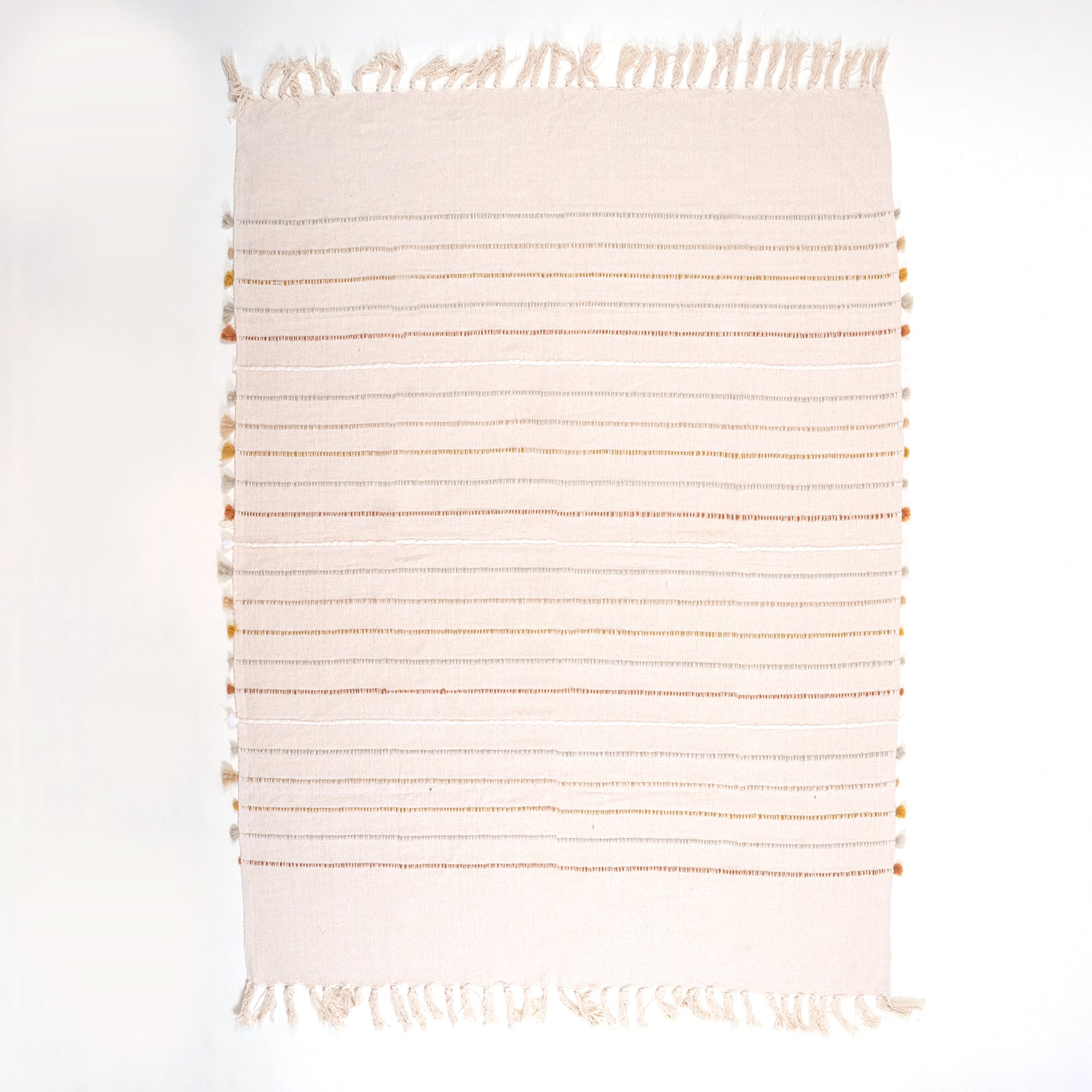 Pure Cotton Hand Woven Striped Woven Throws