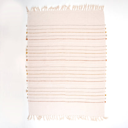 Pure Cotton Hand Woven Striped Woven Throws