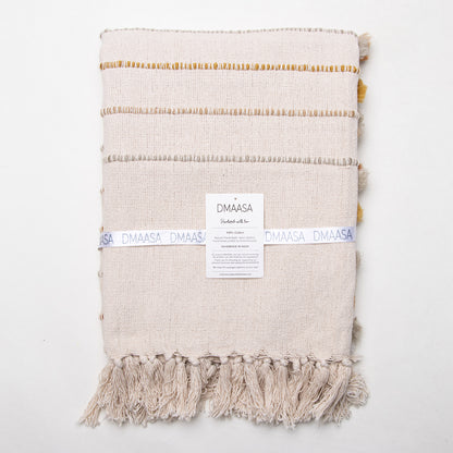Pure Cotton Hand Woven Striped Woven Throws