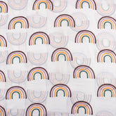 Pure Cotton Rainbow Block Print Fabric By The Yard