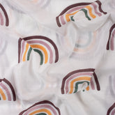 Pure Cotton Rainbow Block Print Fabric By The Yard