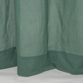 Pure Cotton Solid Dark Green Cotton Curtain