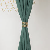 Pure Cotton Solid Dark Green Cotton Curtain