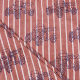 Pure Cotton Vehicle Dabu Hand Block Print Fabric