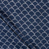 Pure Indigo Blue Printed Organic Cotton Fabric