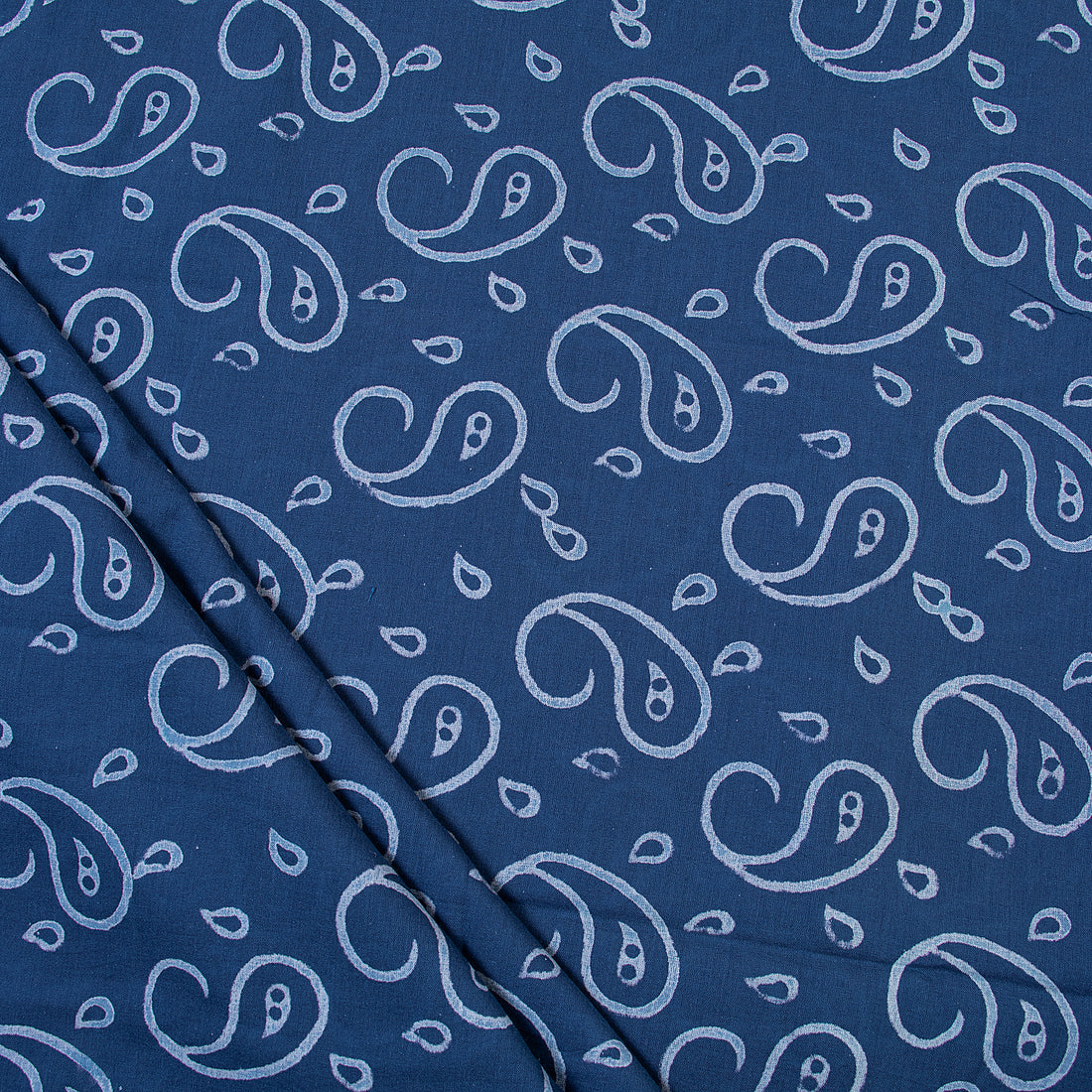 Pure Soft Block Paisley Printed Cotton Fabric Material