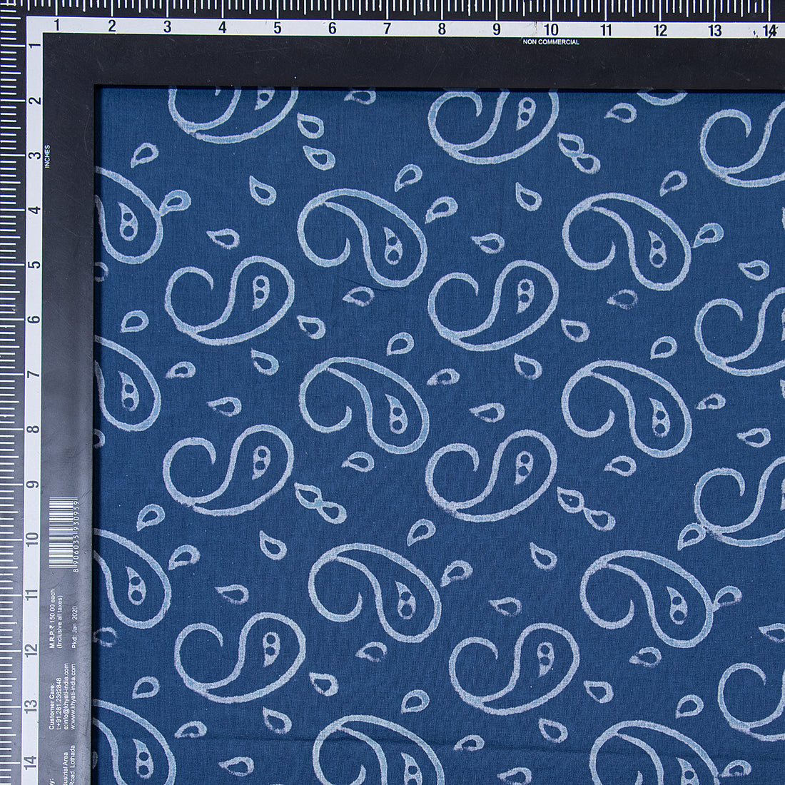 Pure Soft Block Paisley Printed Cotton Fabric Material