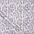 Purple Floral Indain Hand Block Print Fabric