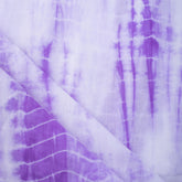 Purple Handcrafted Pure Cotton Tie Dye Shibori Fabric