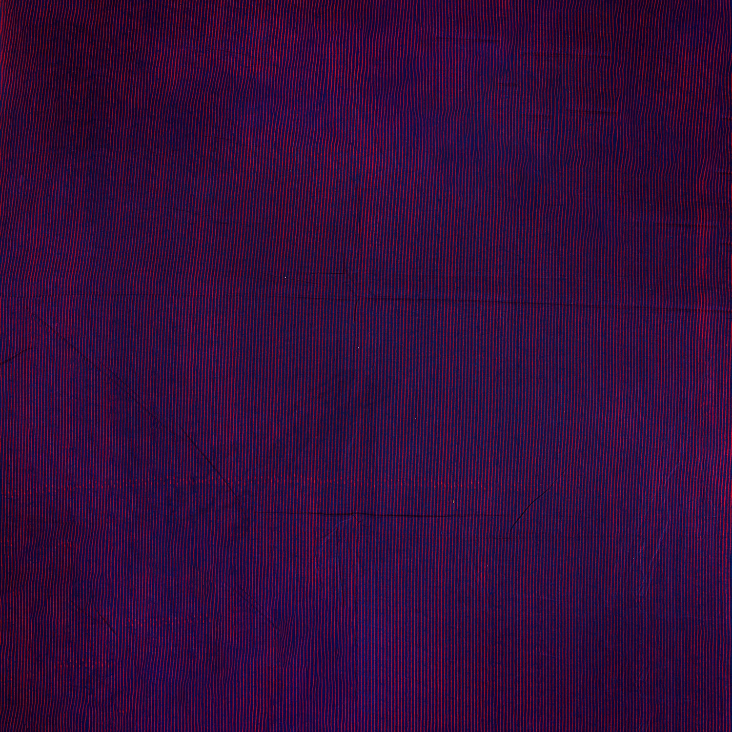 Purple Stipes Dabu Hand Block Print Cotton Fabric