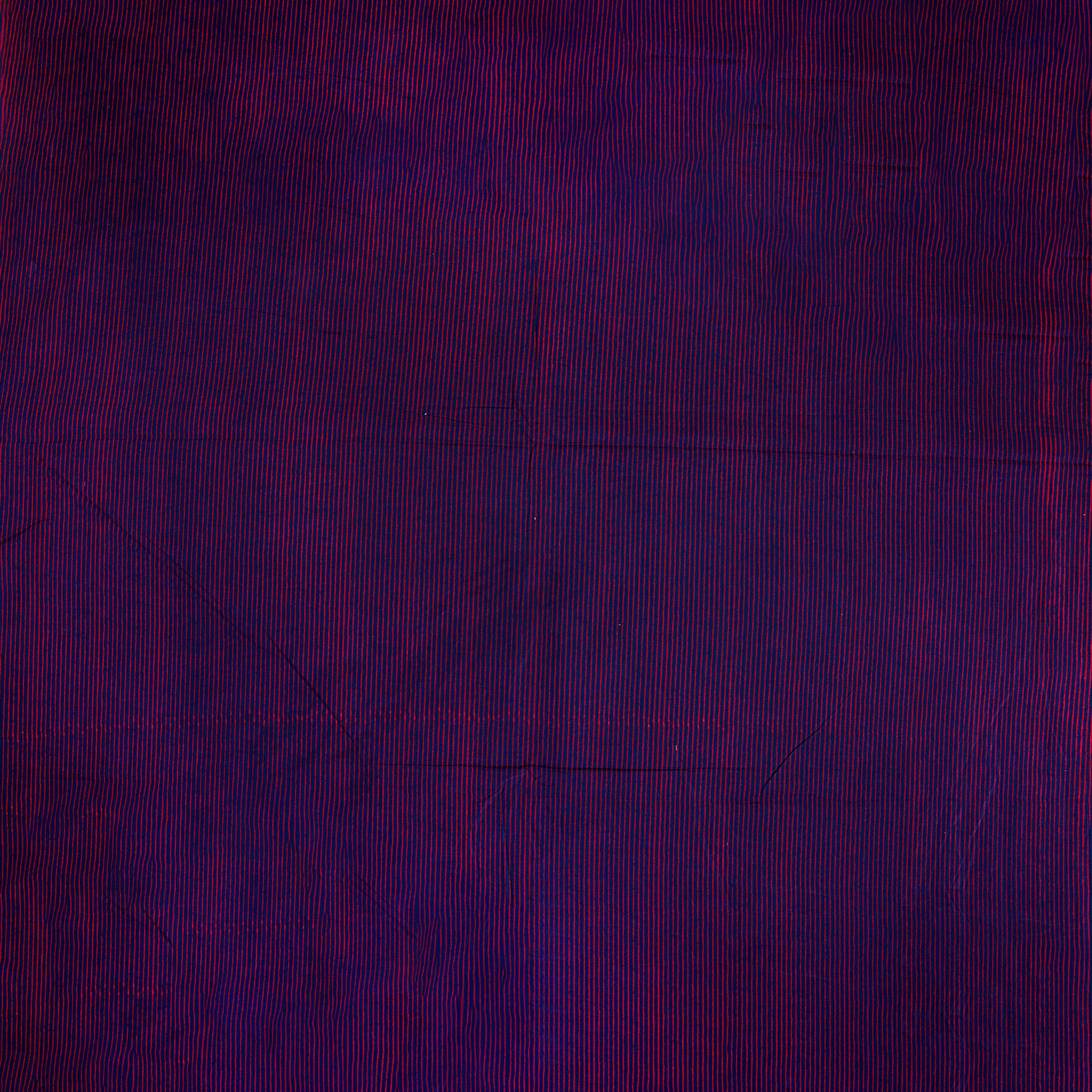 Purple Stipes Dabu Hand Block Print Cotton Fabric