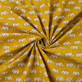 Quality Elephant Bagru Hand Block Printed Fabric