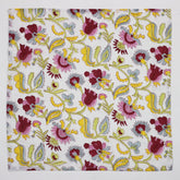 Quality Organic Cotton Red Floral Dinner Table Napkin
