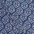 Indigo Blue Printed Pure Cotton Discharge Fabric