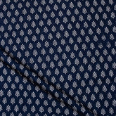 Blue Booty Printed Discharge Fabric