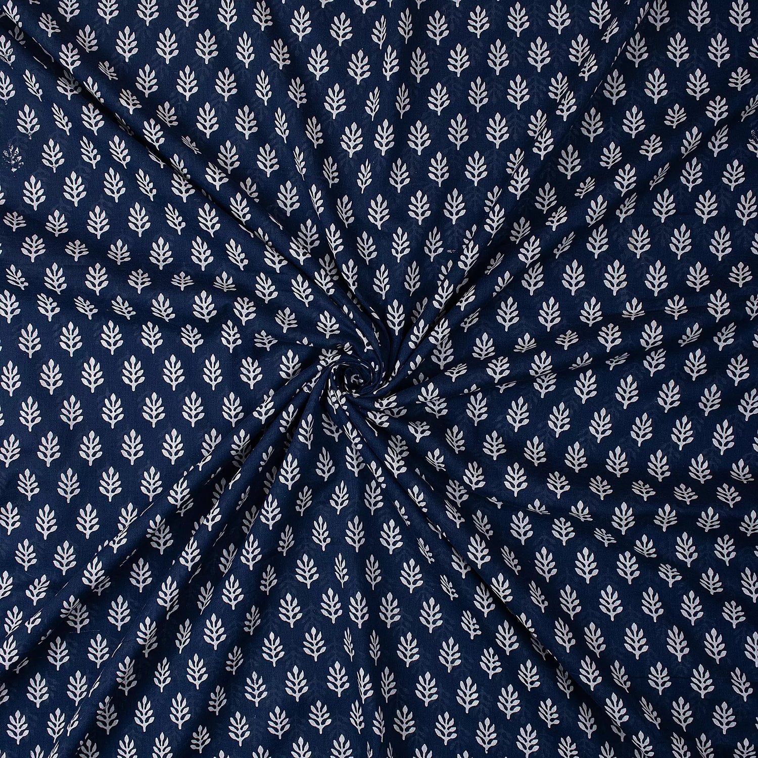 Blue Booty Printed Discharge Fabric