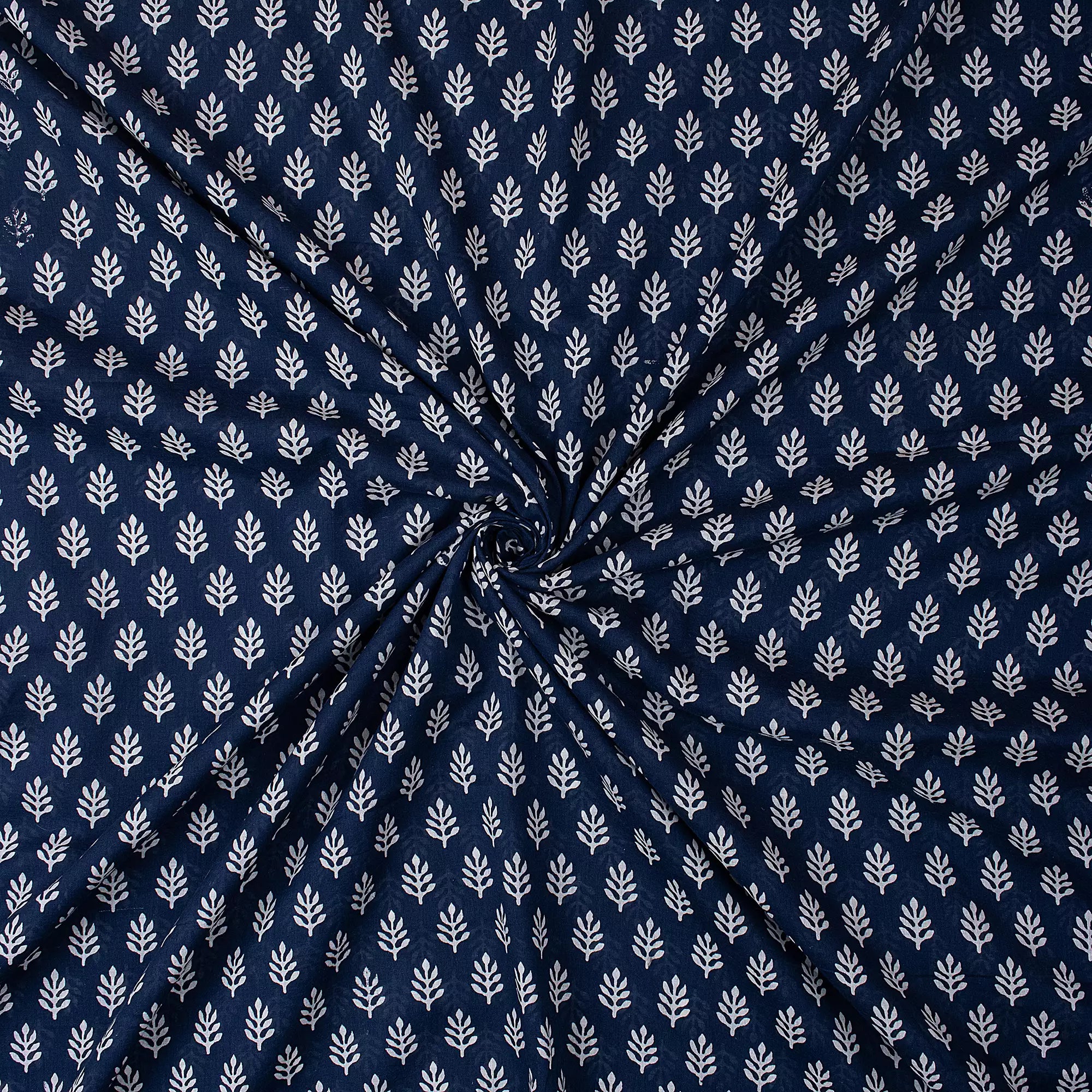 Blue Booty Printed Discharge Fabric