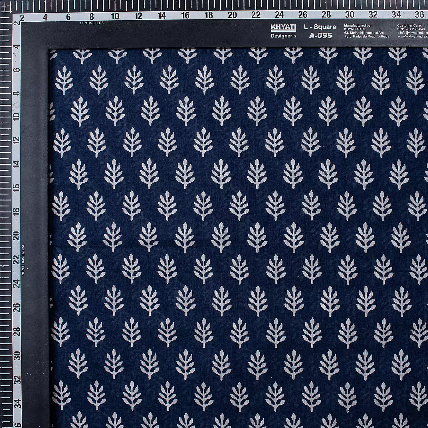 Blue Booty Printed Discharge Fabric