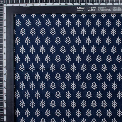 Blue Booty Printed Discharge Fabric
