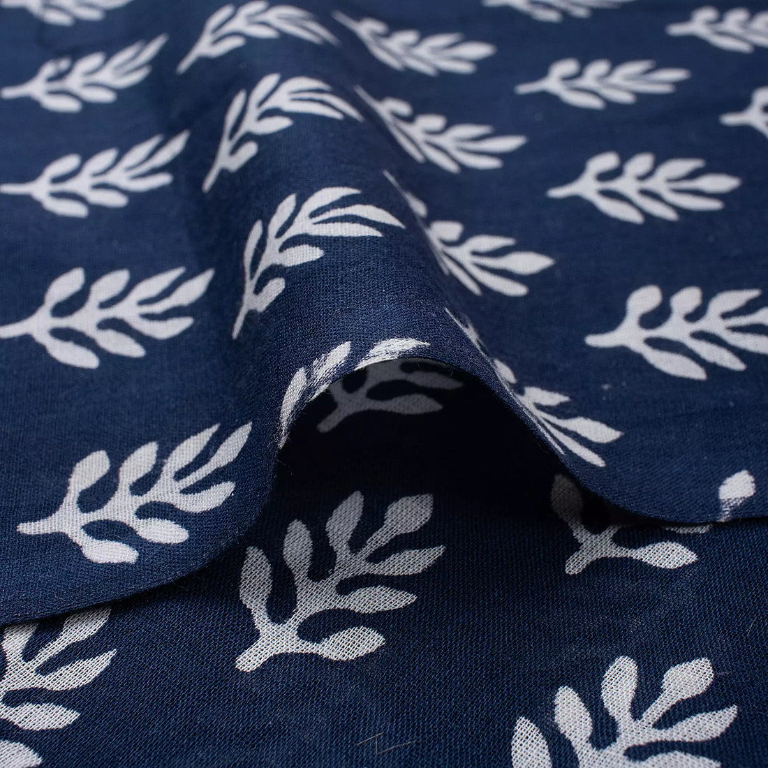 Blue Booty Printed Discharge Fabric