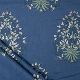 Discharge Hand Block Printed Boota Organic Cotton Fabric