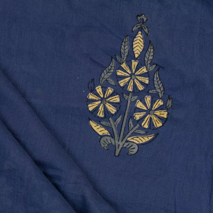 Pure Cotton Hand Block Printed Running Discharge Fabric