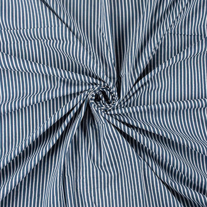 Stripe Block Printed Cotton Discharge Fabric for Dress Material