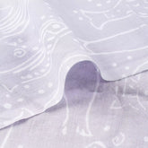 Fish Hand Block Printed Discharge Cotton Fabric Online