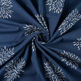 Discharge Hand Block printed Cotton Fabric For Dress