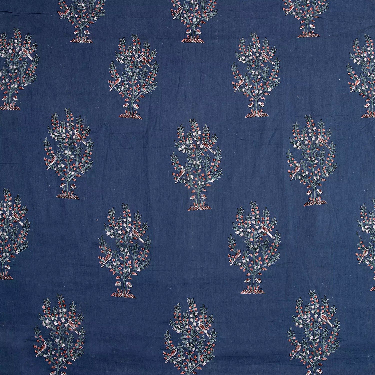 Blue Boota Hand Block Printed Fabric