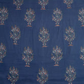 Blue Boota Hand Block Printed Fabric