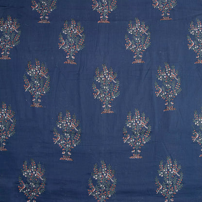 Blue Boota Hand Block Printed Fabric